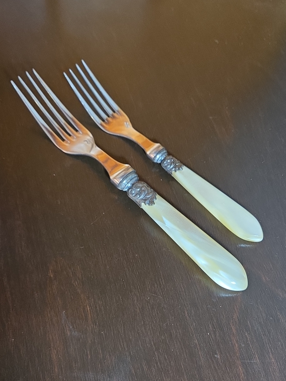 SCOF France Pompadour Pattern Luxury Cutlery Dinner Fork & Salad Fork